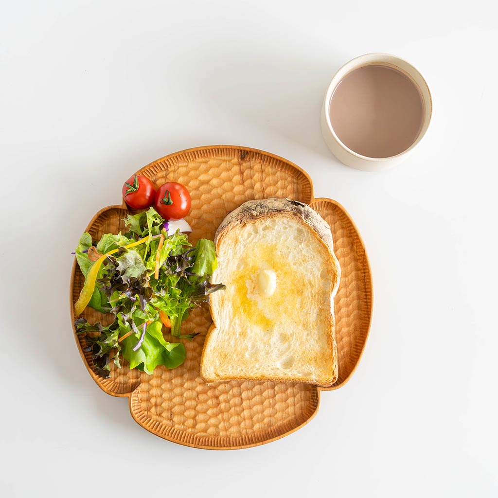高塚和則｜さくらの花形パン皿（24cm） COMFOTA 北欧雑貨店