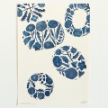 鹿児島 睦/ZUAN & ZOKEI/図案ポスター(B3)/5 BLUE DISHES COMFOTA 北欧