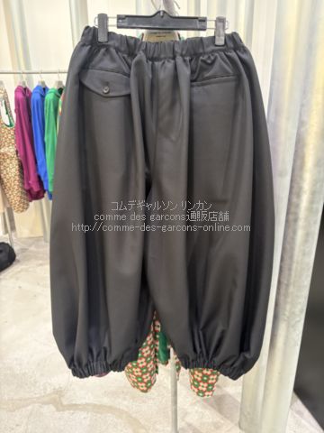 ブラック コムデギャルソン バルーンパンツ-26SS| コムデギャルソン