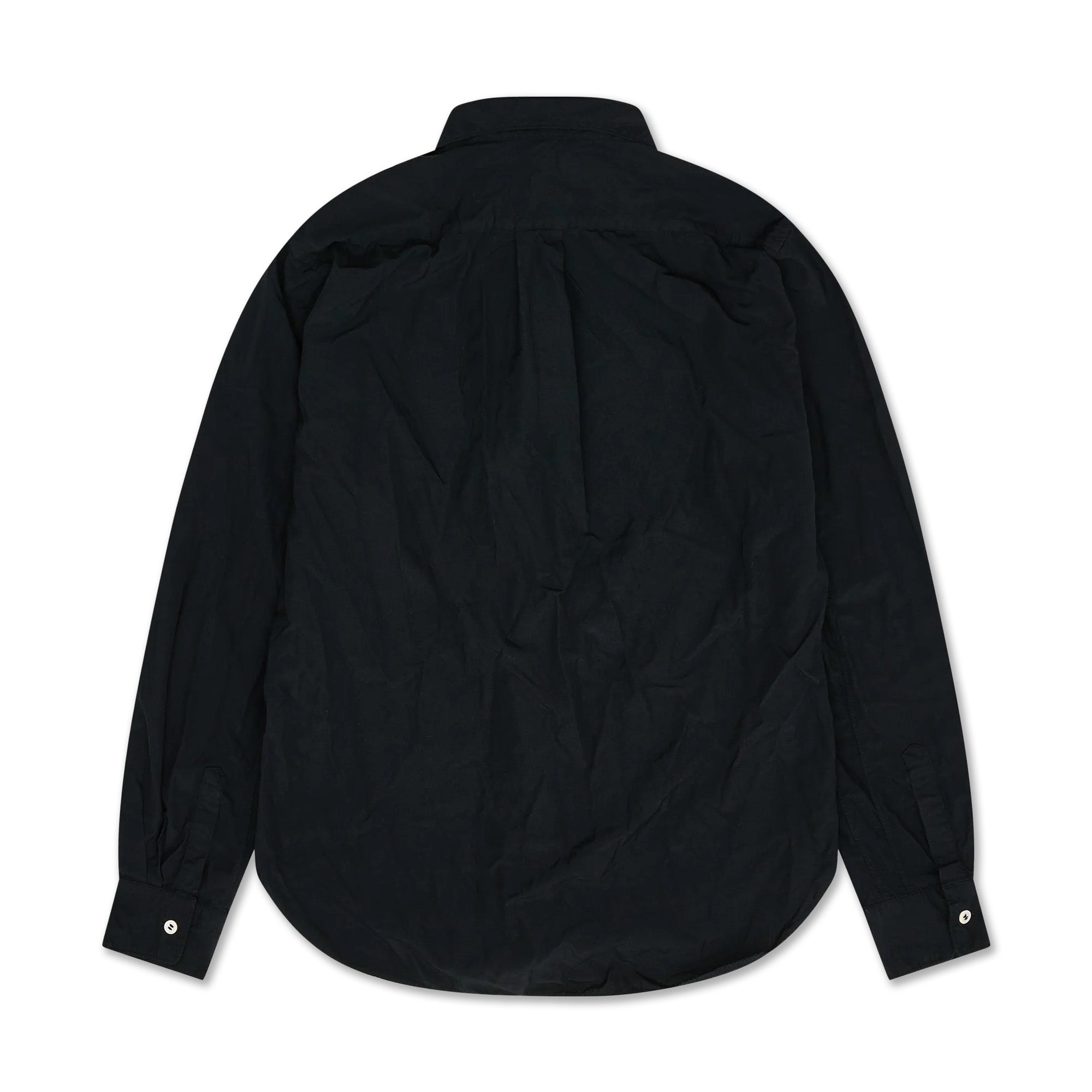 Black Garment Treated Centre Zip Shirt – COMME des GARÇONS Melbourne