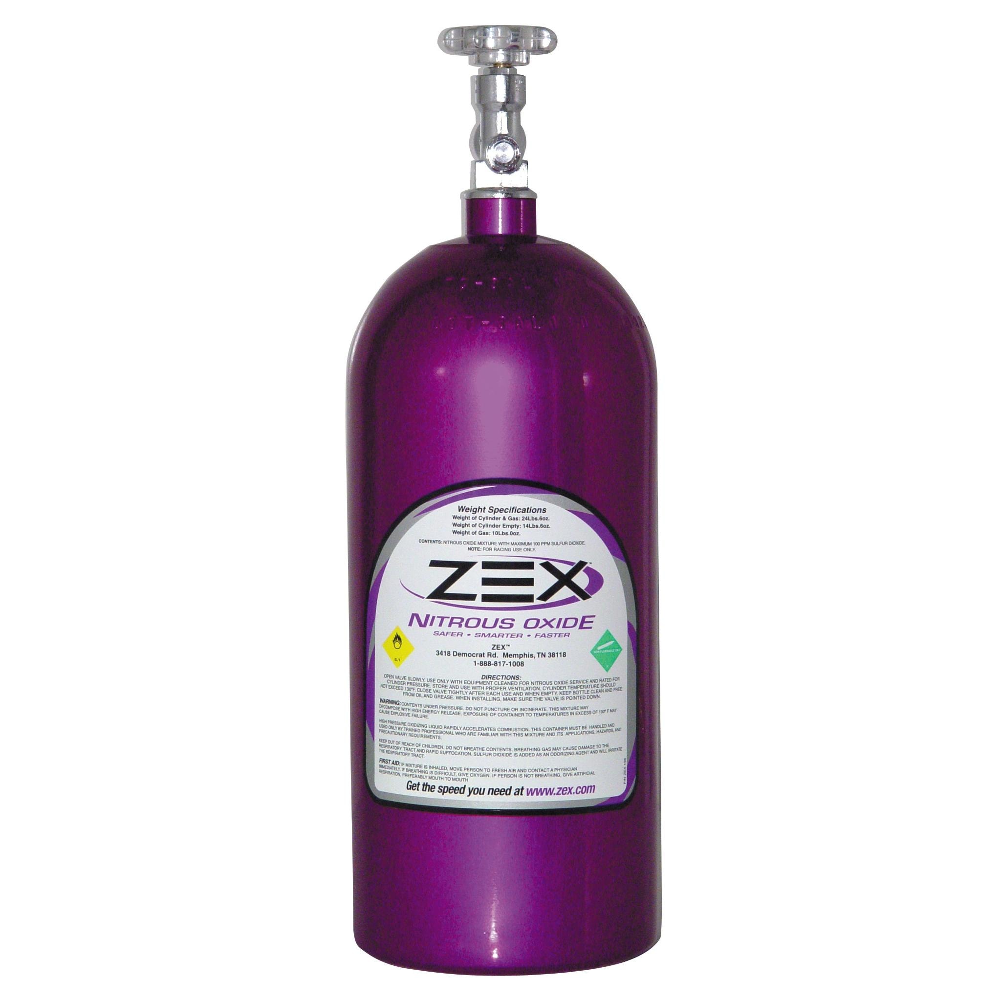 ZEX Purple 10 lb Nitrous Oxide Bottle | AutoZone