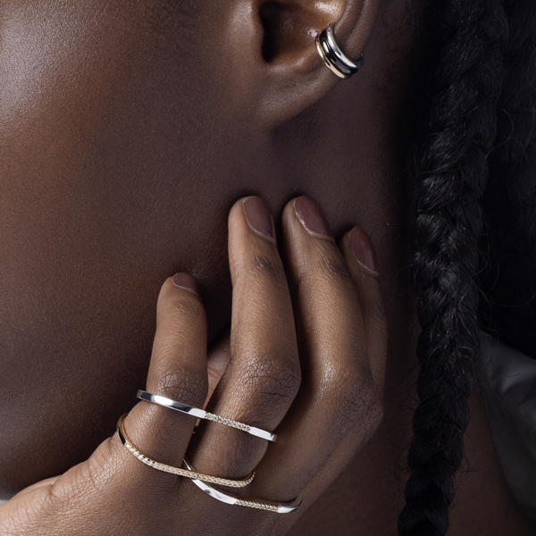 CONTORTIONIST チェーン ピアス S サイズ