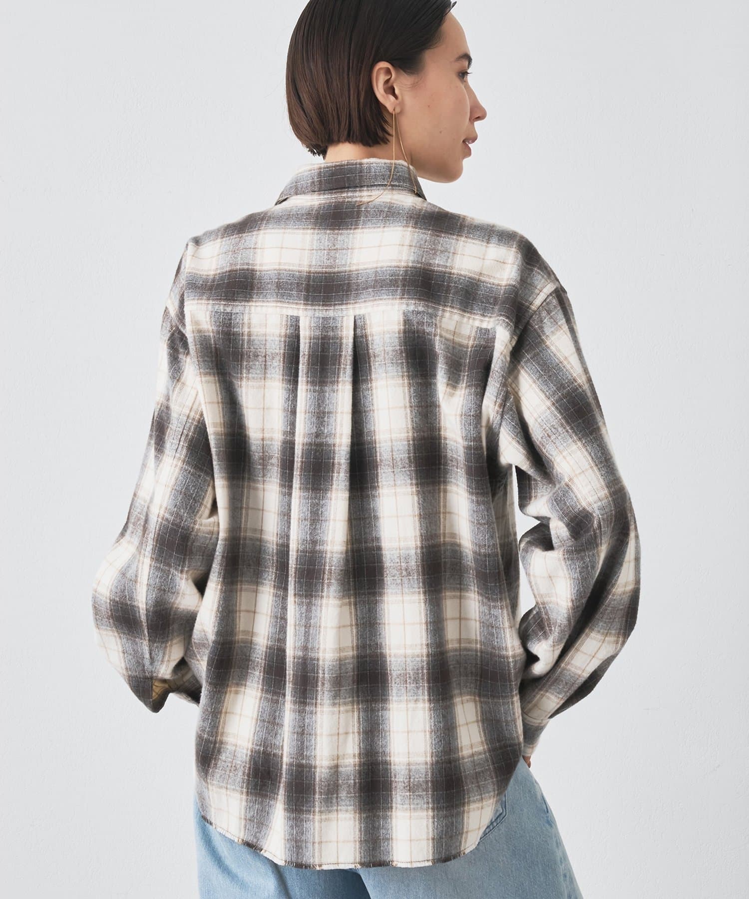 シャギーチェックシャツ | Whim Gazette(ウィム ガゼット)レディース