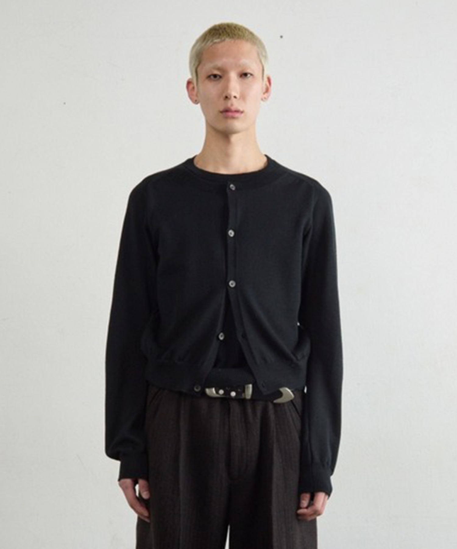 DOUBLE LAYERD SWEATER(2 GREY): NVRFRGT: MENS｜CONZ ONLINE STORE