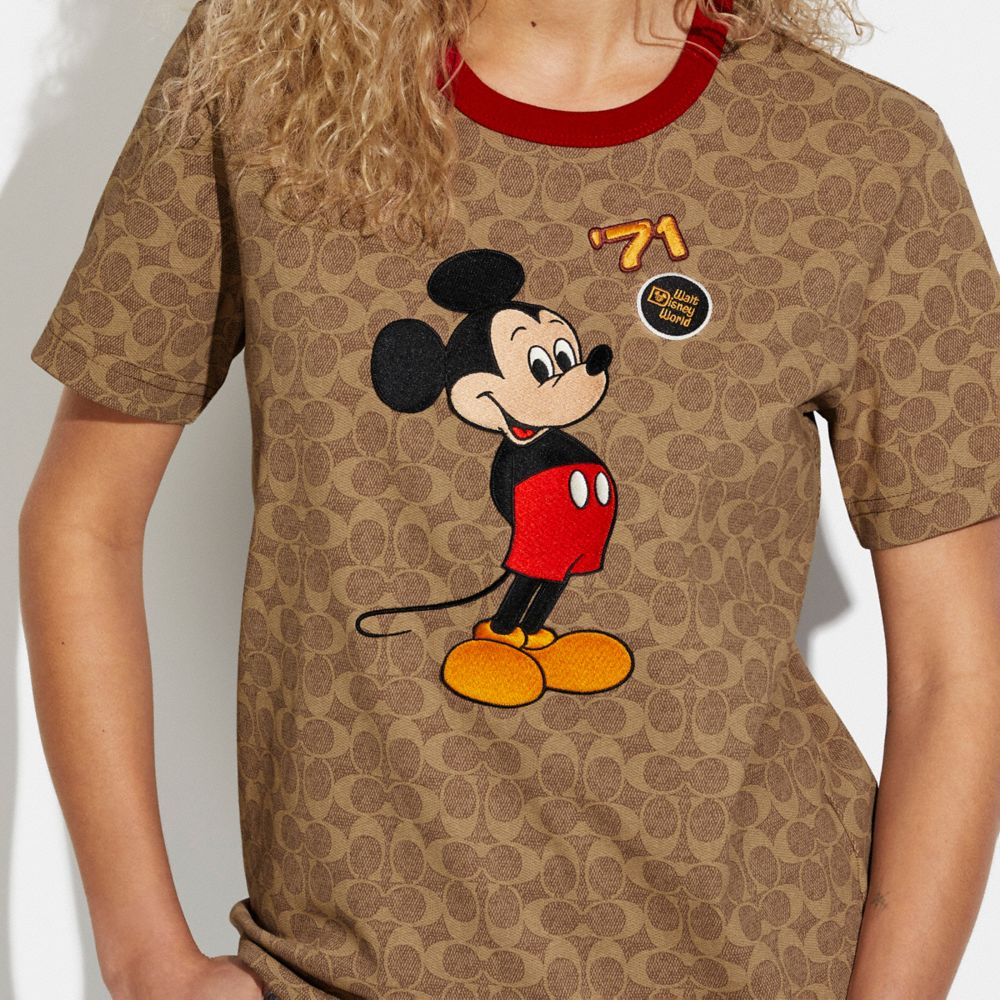 COACH® | Disney X Coach Mickey Mouse And Friends Signature T Shirt