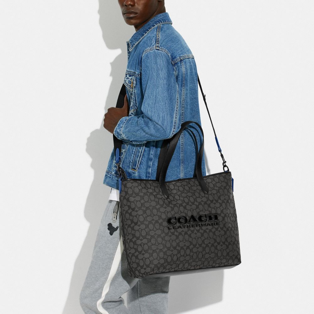 公式】COACH – コーチ | リーグ トート シグネチャー ジャカード