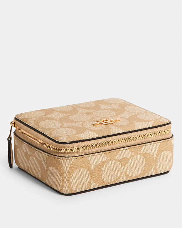 ラージ ジュエリー ボックス・シグネチャー キャンバス ピアス