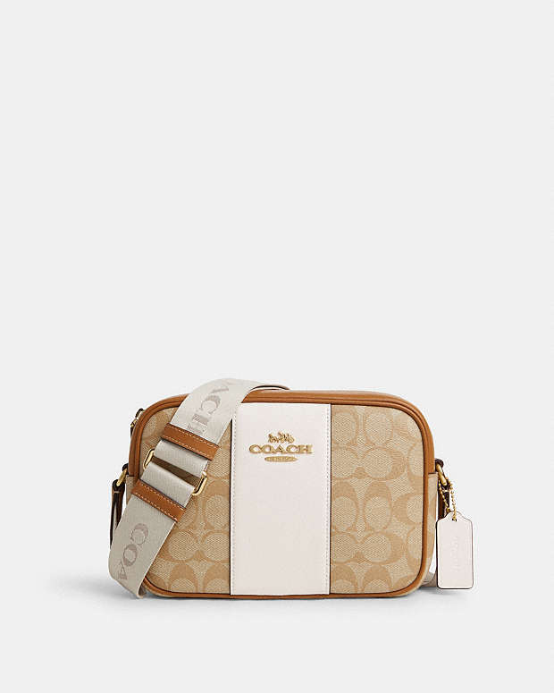 COACH® PT | Jamie Camera Bag In Signature Canvas With Stripe