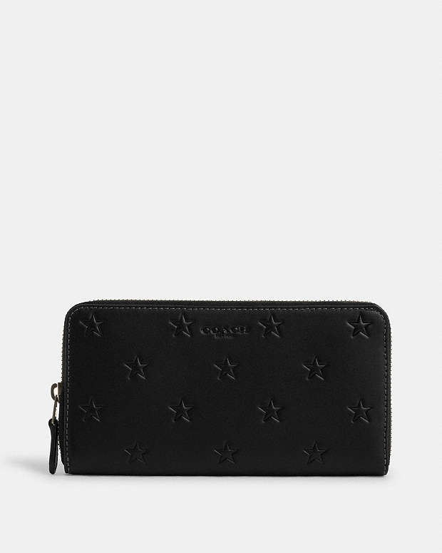 公式】コーチアウトレット | アコーディオン ウォレット・スター プリント