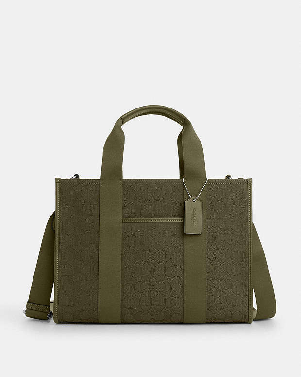公式】コーチアウトレット | スミス トート バッグ・シグネチャー ジャ