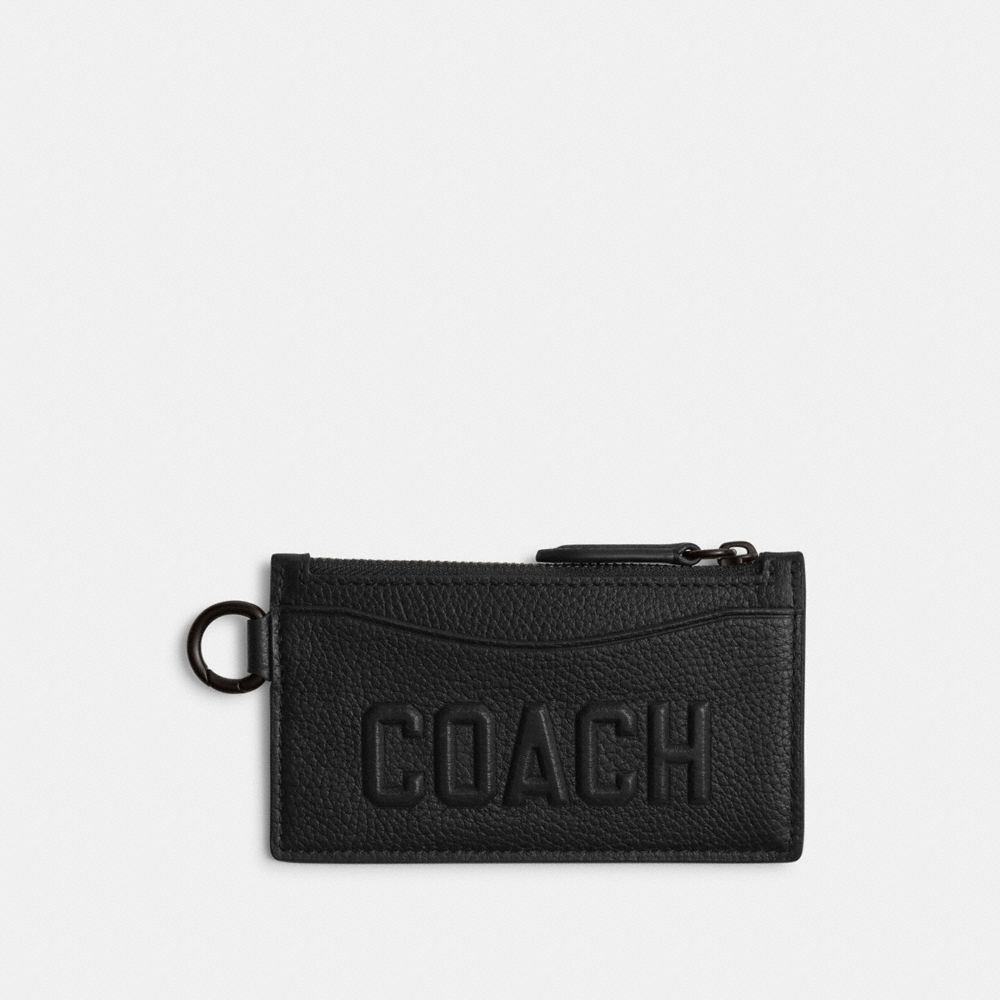 COACH® | Zip Card Case With Coach Graphic