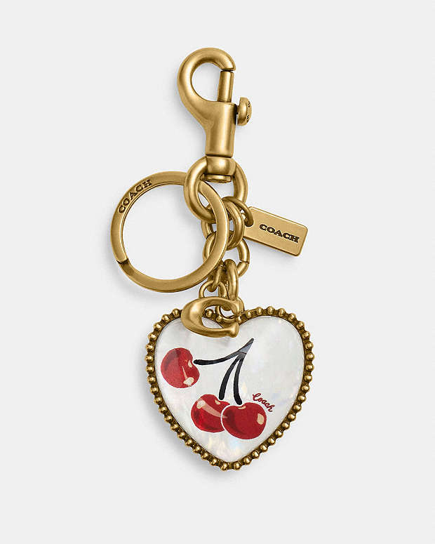 公式】COACH – コーチ | ヴィンテージ ハート チェリー バッグ チャーム