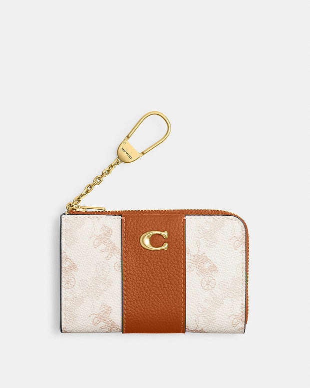 公式】COACH – コーチ | エッセンシャル Lジップ キー ケース・ホース