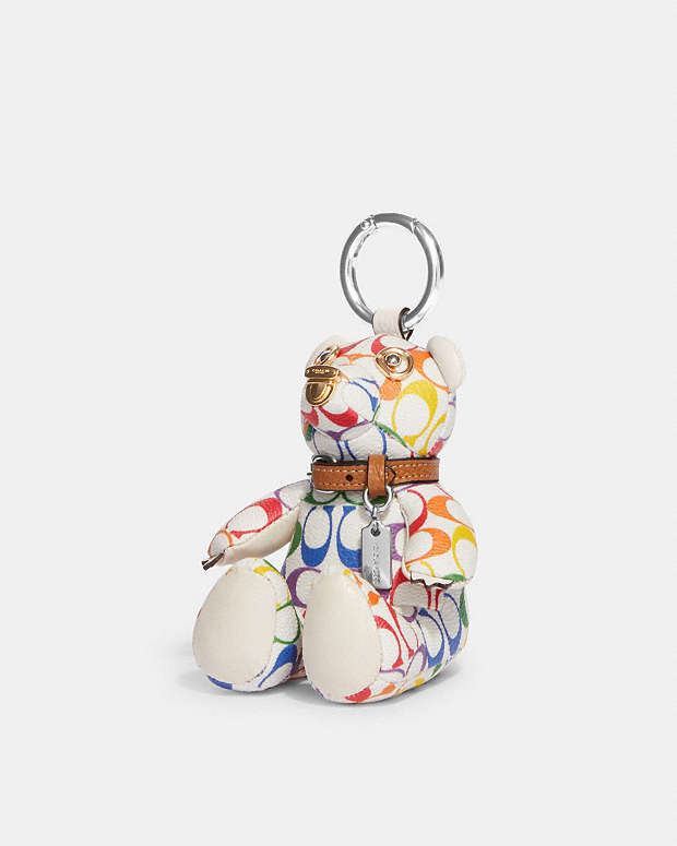 公式】コーチアウトレット | ベア バッグ チャーム・レインボー