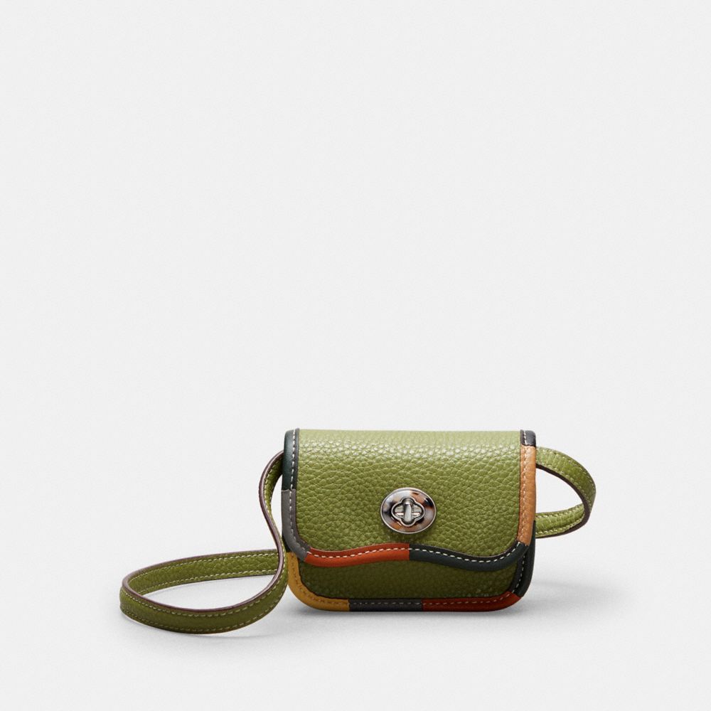Wavy Wallet In Coachtopia Leather With Colorful Binding | Coachtopia ™