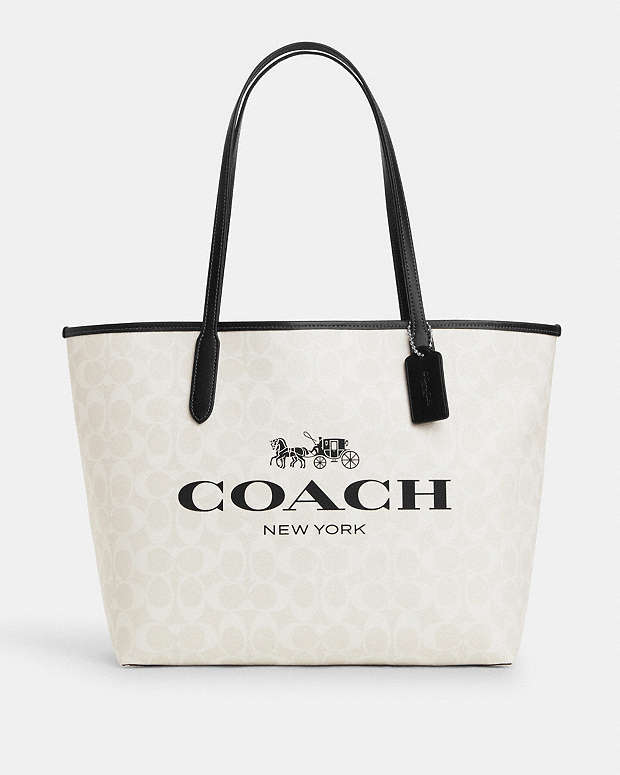 公式】コーチアウトレット | シティ トート・シグネチャー キャンバス
