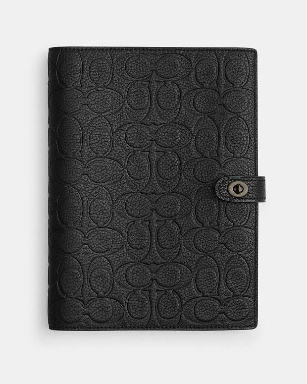 公式】COACH – コーチ | ノートブック・シグネチャー レザー