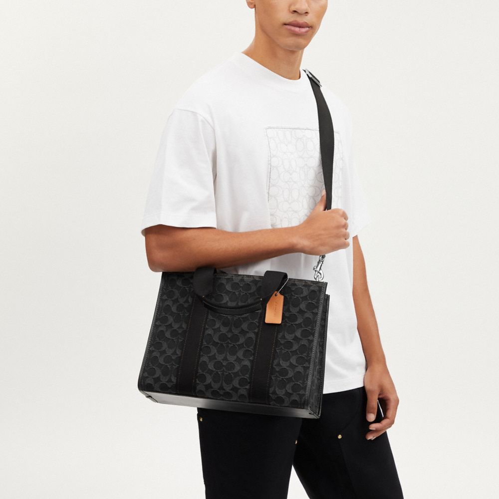 公式】コーチアウトレット | スミス トート・シグネチャー デニム