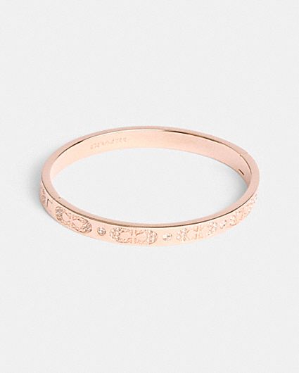 公式】コーチアウトレット | シグネチャー ヒンジド バングル