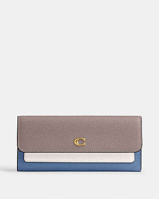 グレー 【公式】COACH – コーチ 長財布 レディース