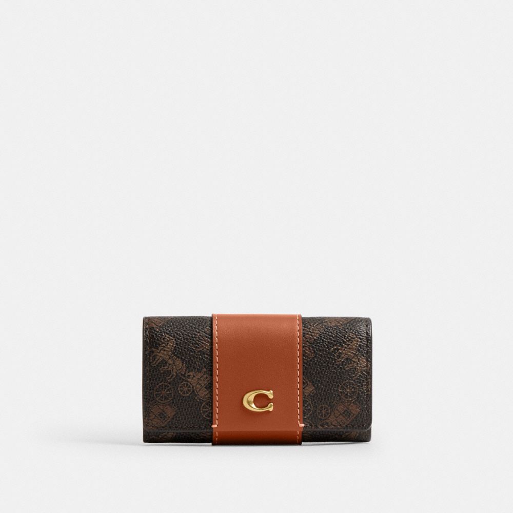 公式】COACH – コーチ | エッセンシャル 6 リング キー ケース・ホース