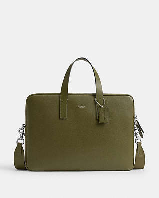 グリーン 【公式】COACH – コーチ ビジネスバッグ＆ブリーフケース メンズ