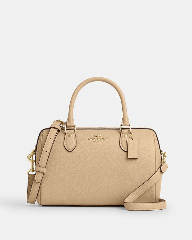 COACH® FI | Rowan Satchel Bag In Signature Leather