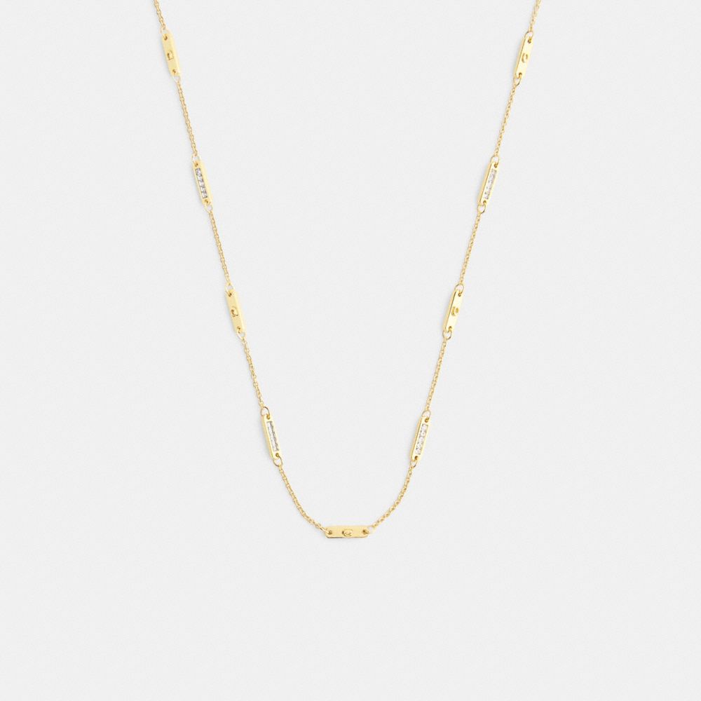 公式】コーチアウトレット | シグネチャー バー チェーン ネックレス