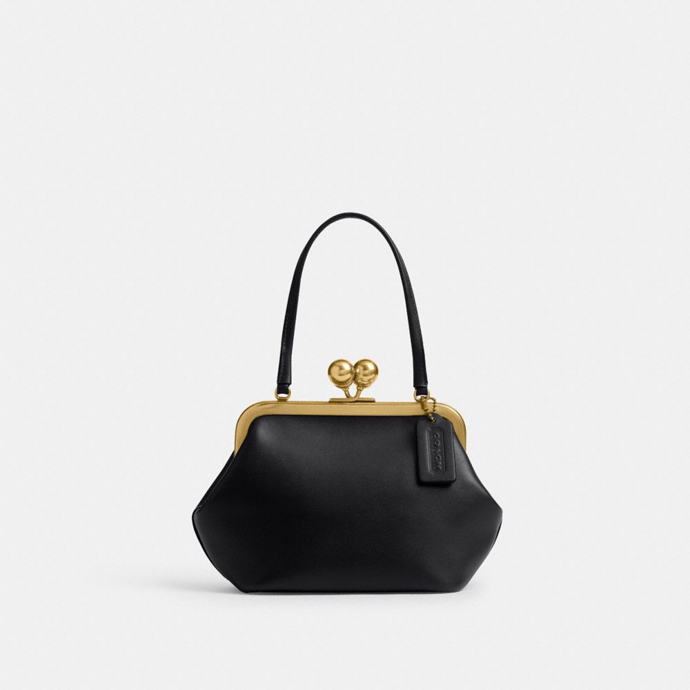 COACH® | Kisslock Frame Bag 16 In Crystal Signature Jacquard