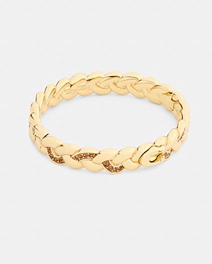 公式】COACH – コーチ | ペグド シグネチャー ヒンジド バングル