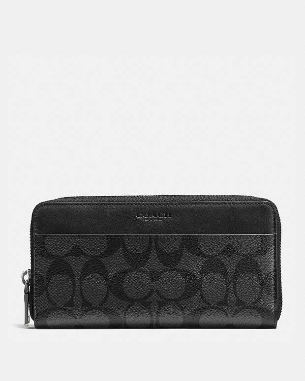 アコーディオン ウォレット シグネチャー キャンバス 長財布