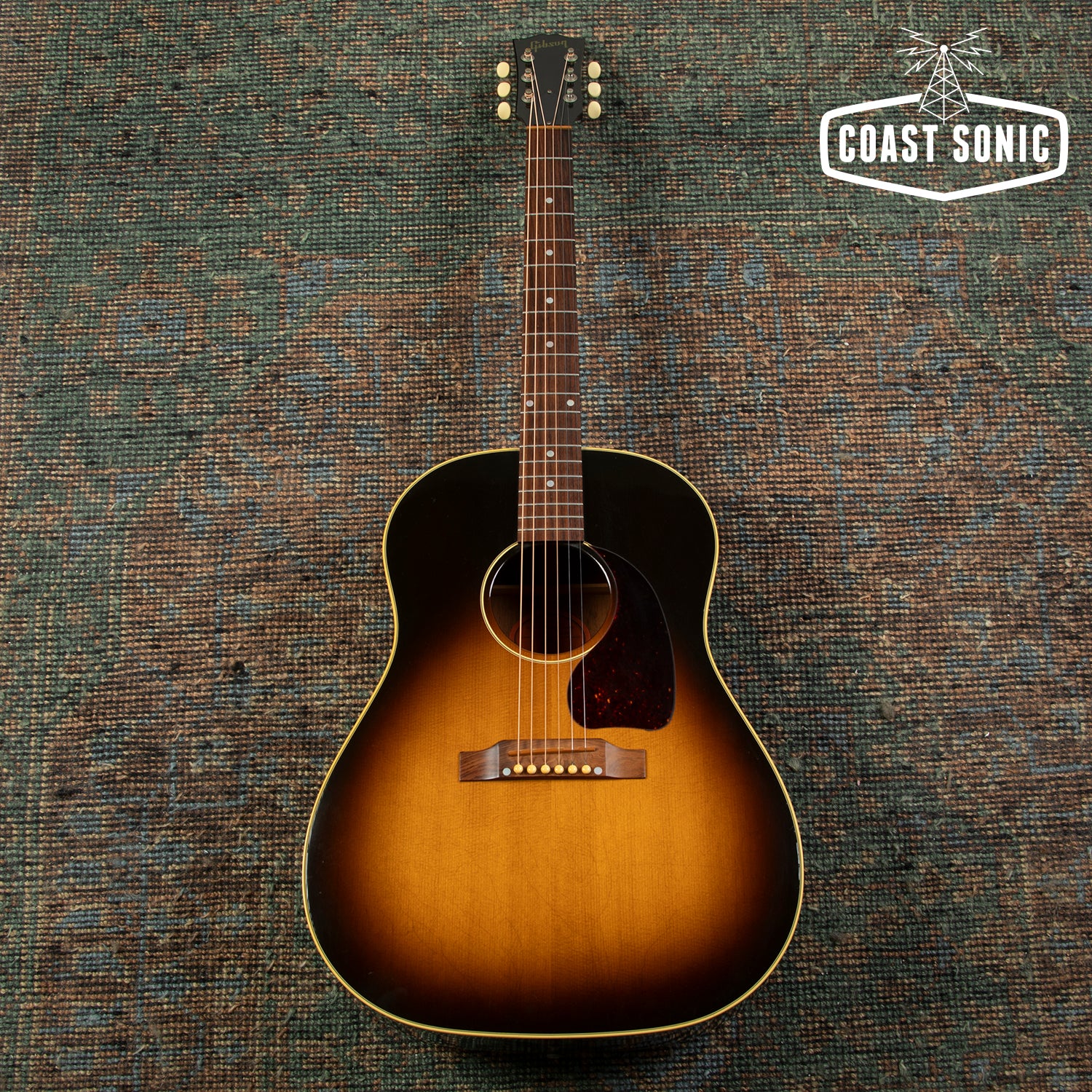 1997 Gibson Early J-45 Slope Shoulder Sunburst Acoustic Guitar w/origi