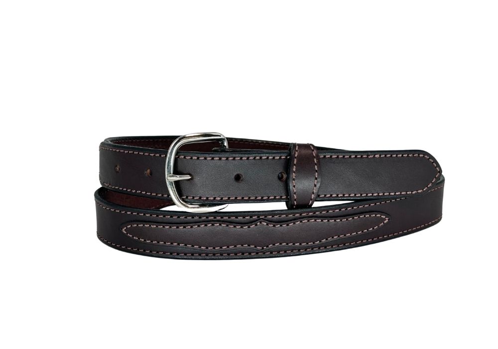 English Bridle Leather Lentz Belt - Coblents Leather