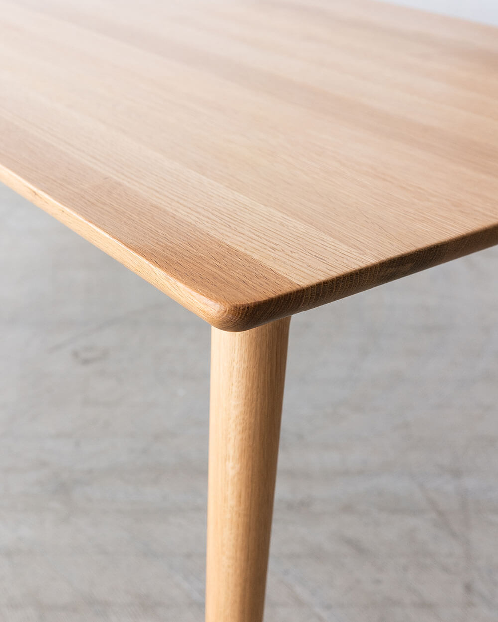 BRIDGE ダイニングテーブル 160［NA］ホワイトオーク無垢材 / オイル