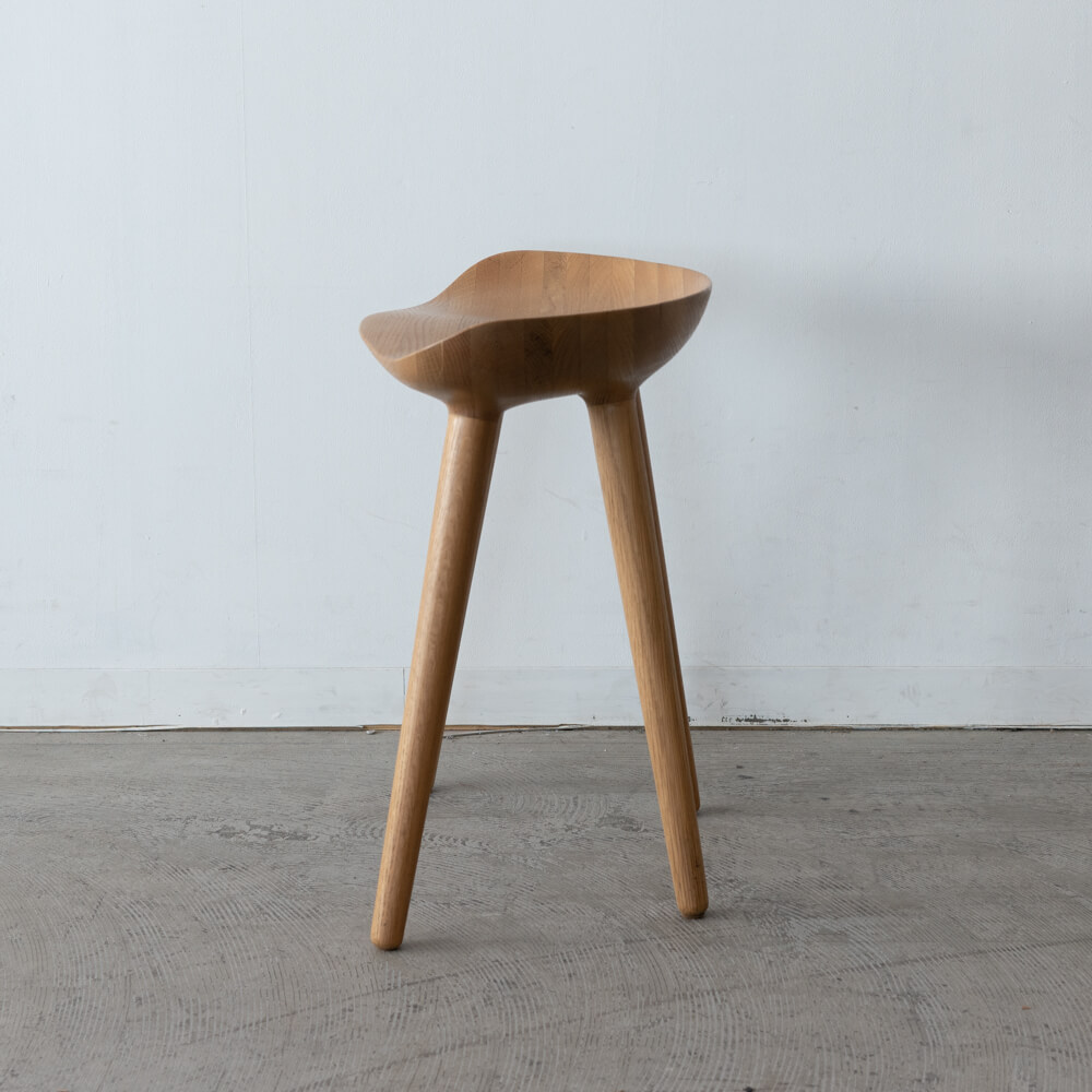 現品SALE］BRIDGE スツール [NA] ホワイトオーク無垢材 / オイル塗装