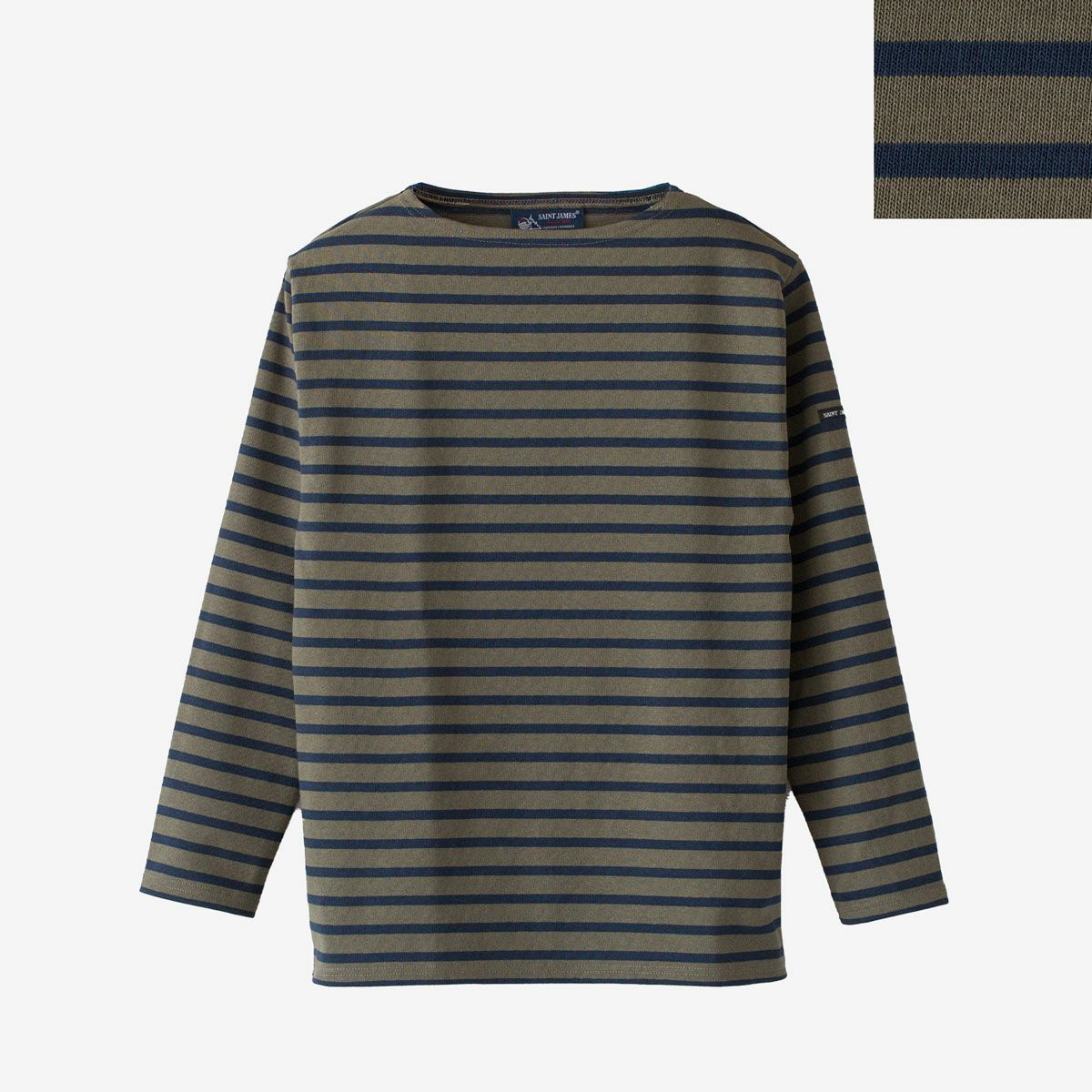 セントジェームス ウエッソン 寒色ボーダー SAINTJAMES OUESSANT