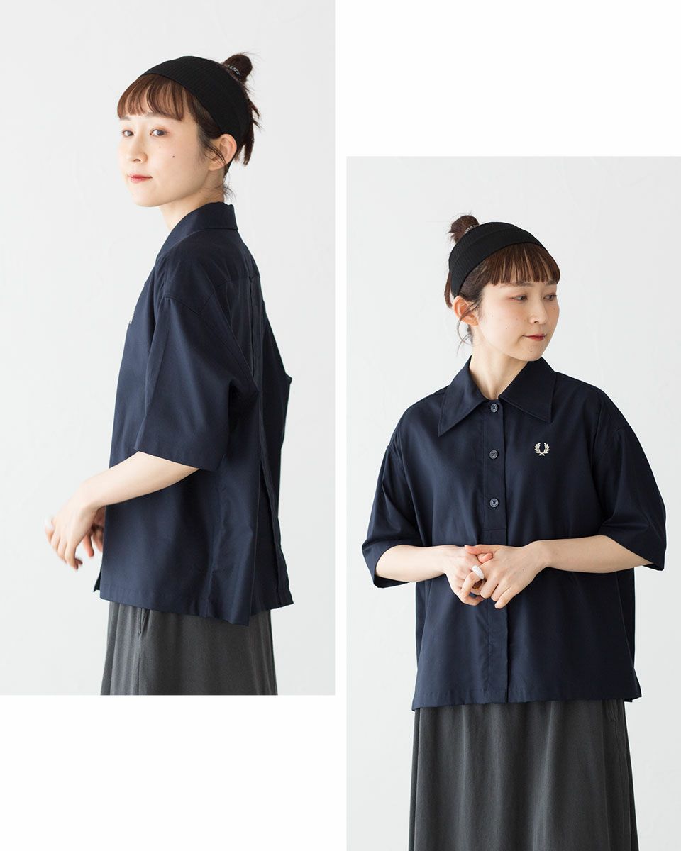 フレッドペリー プラケット ディテール ハーフスリーブ シャツ FRED