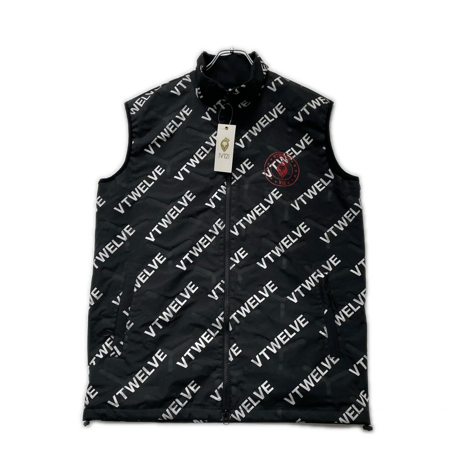 未使用品 メンズ ヴィ・トゥエルヴ V12 ベスト M 黒 ブラック エアー