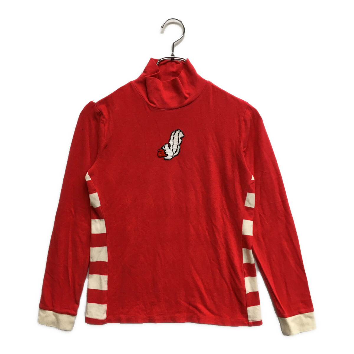 アルチビオ 長袖ニット ビッグロゴ 赤 レッド トップス ゴルフウェア