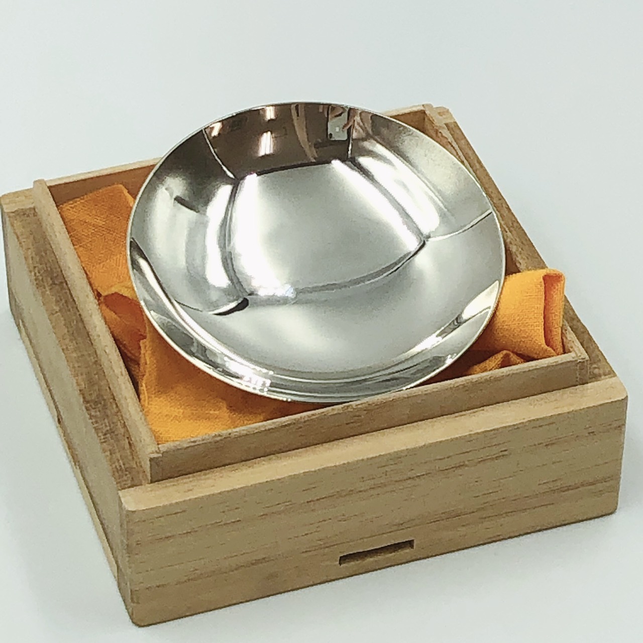 純銀 盃 木箱入り 木製箱入り純銀製 盃 銀盃 純銀 盃 純銀 銀盃 純銀杯