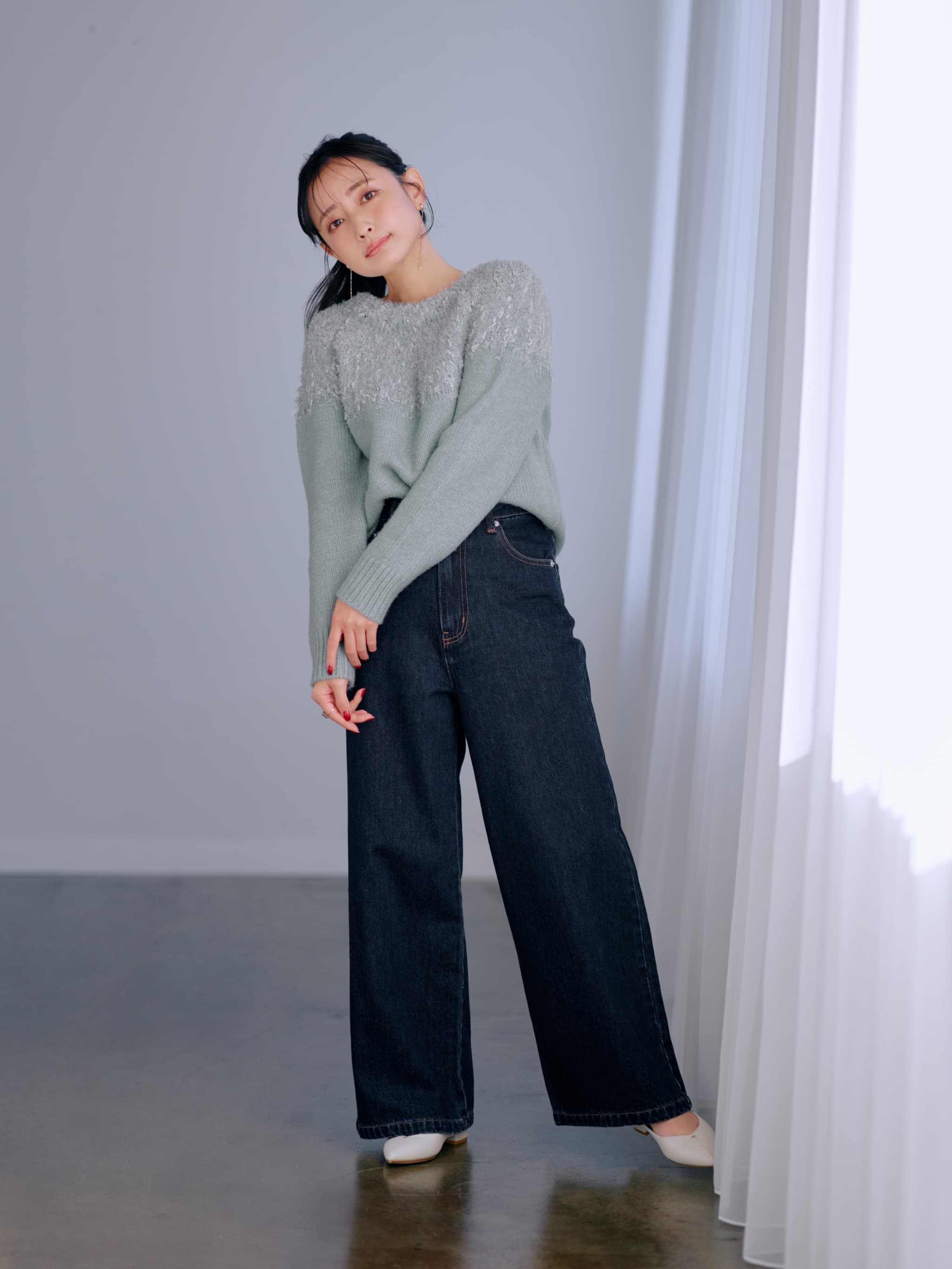 COHINA DENIM フレアワイド-short & regular | 小柄・低身長女性向け