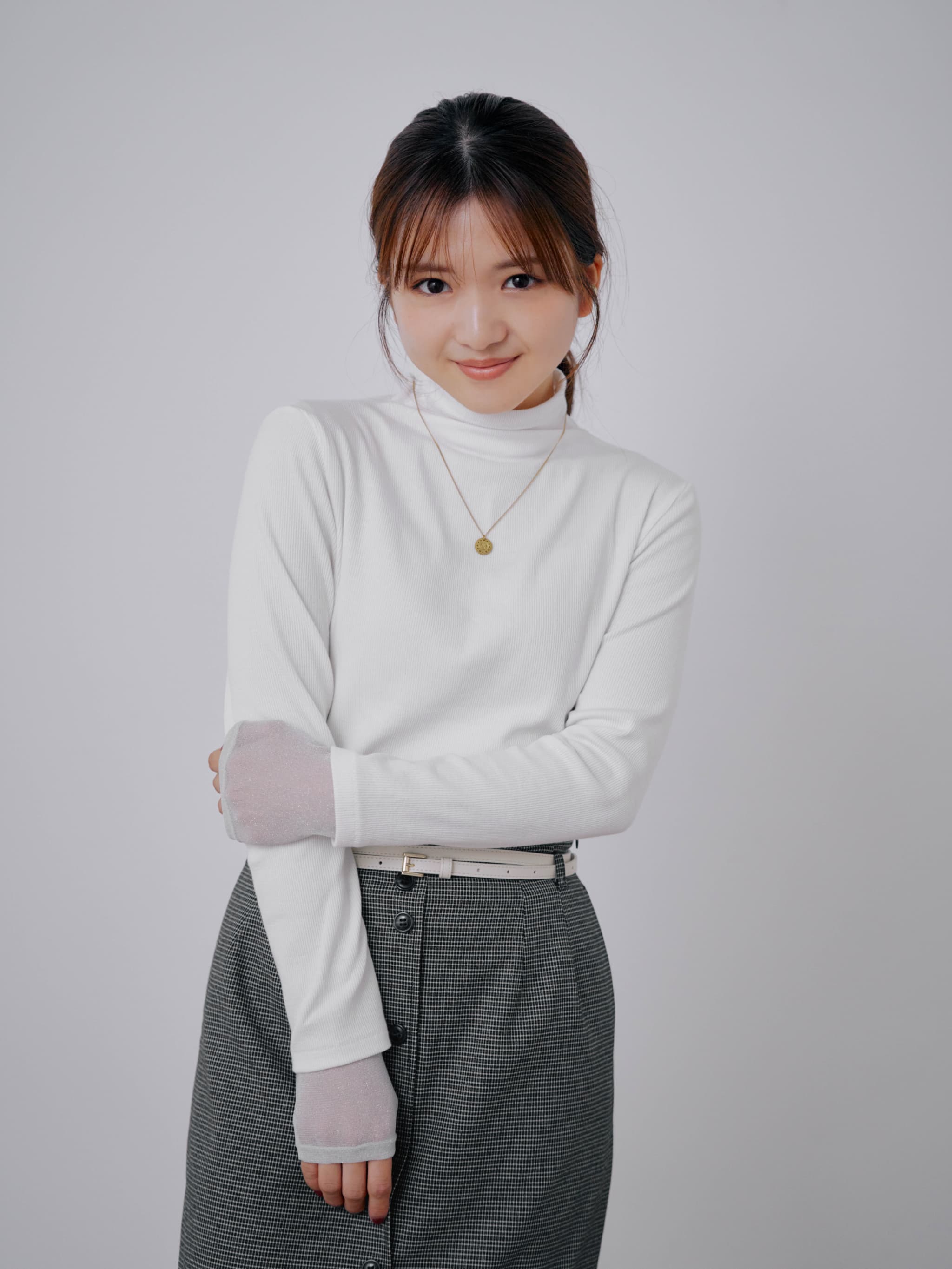 ジンジャーリブ×ラメシアートップスセット | 小柄・低身長女性向け