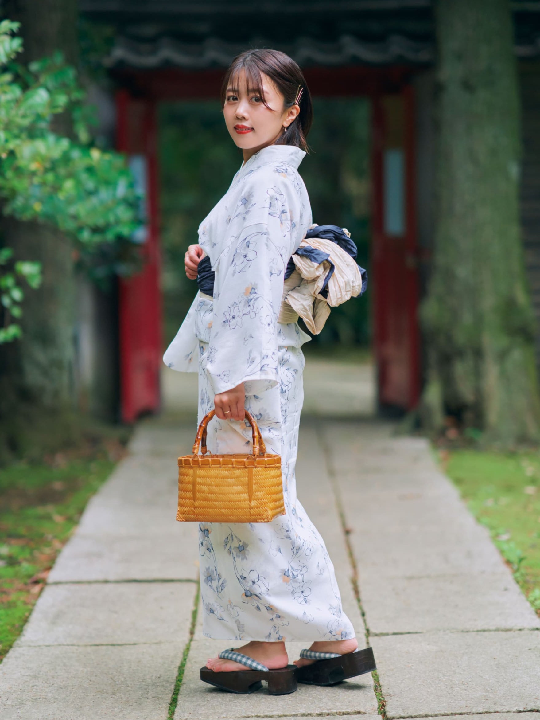 COHINA YUKATA SET 桔梗 | 小柄・低身長女性向けファッション通販