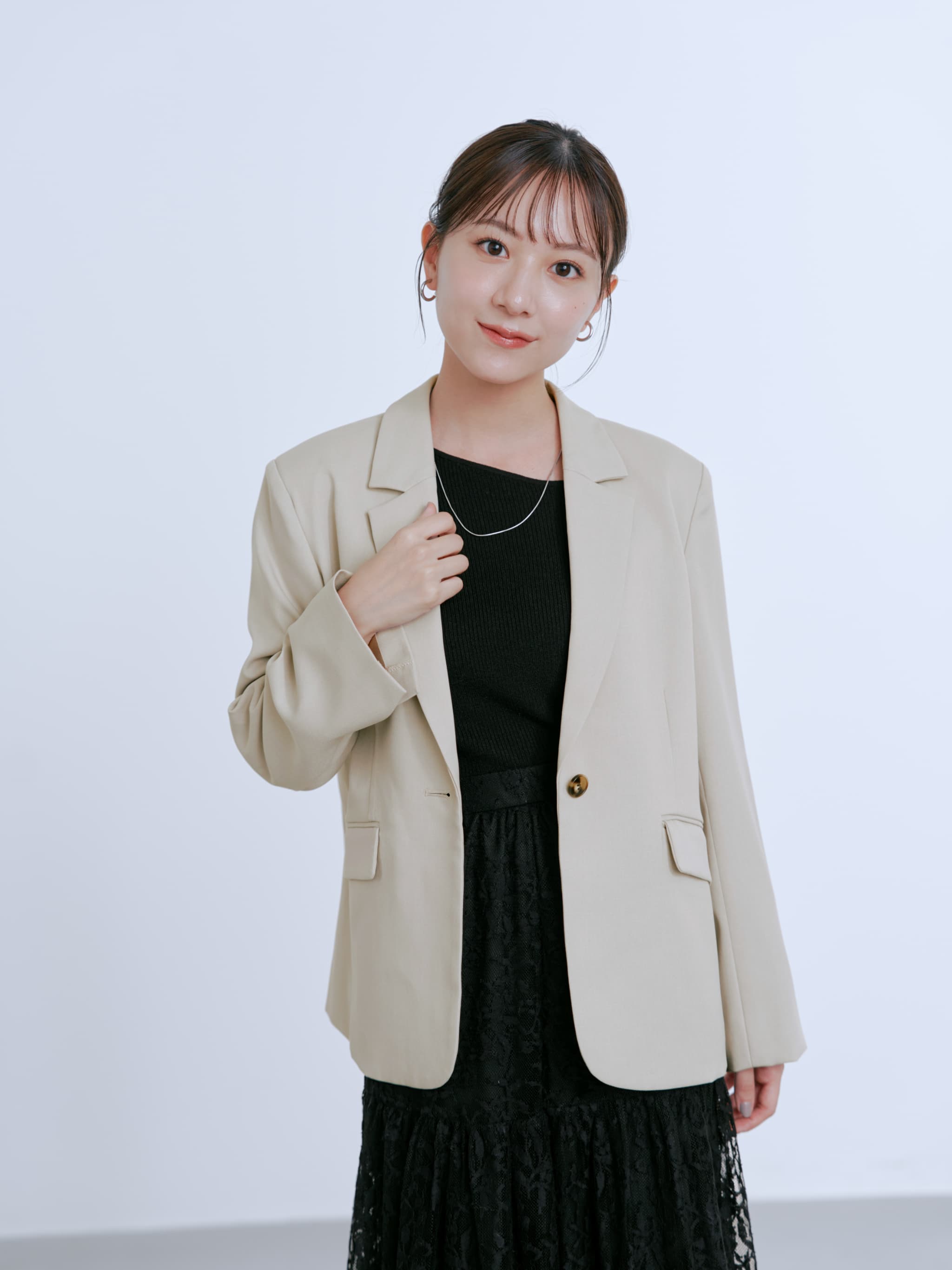 シングルブレストテーラードジャケット | 小柄・低身長女性向け