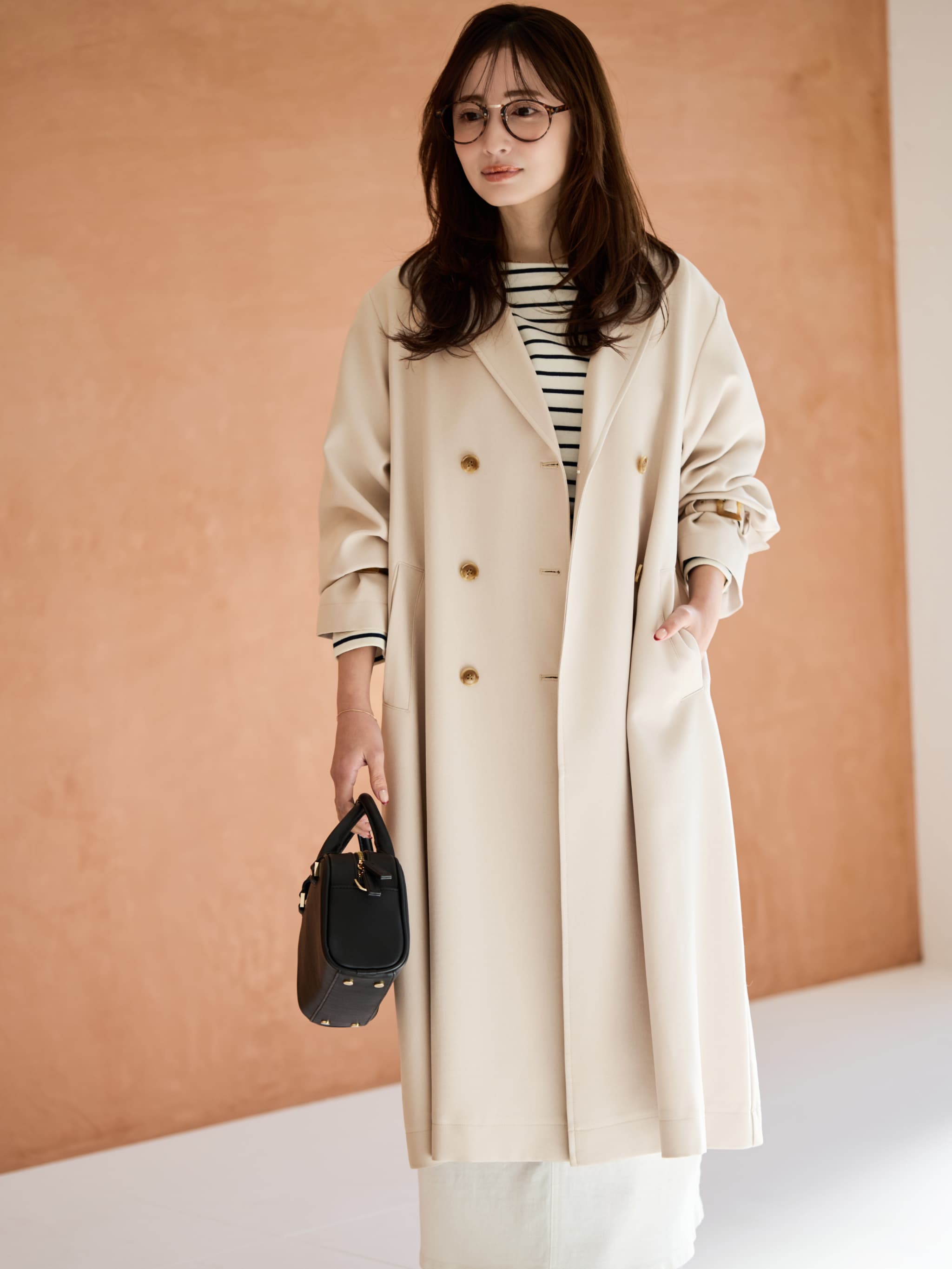 ベーシックとろみトレンチコート-short & regular | 小柄・低身長女性