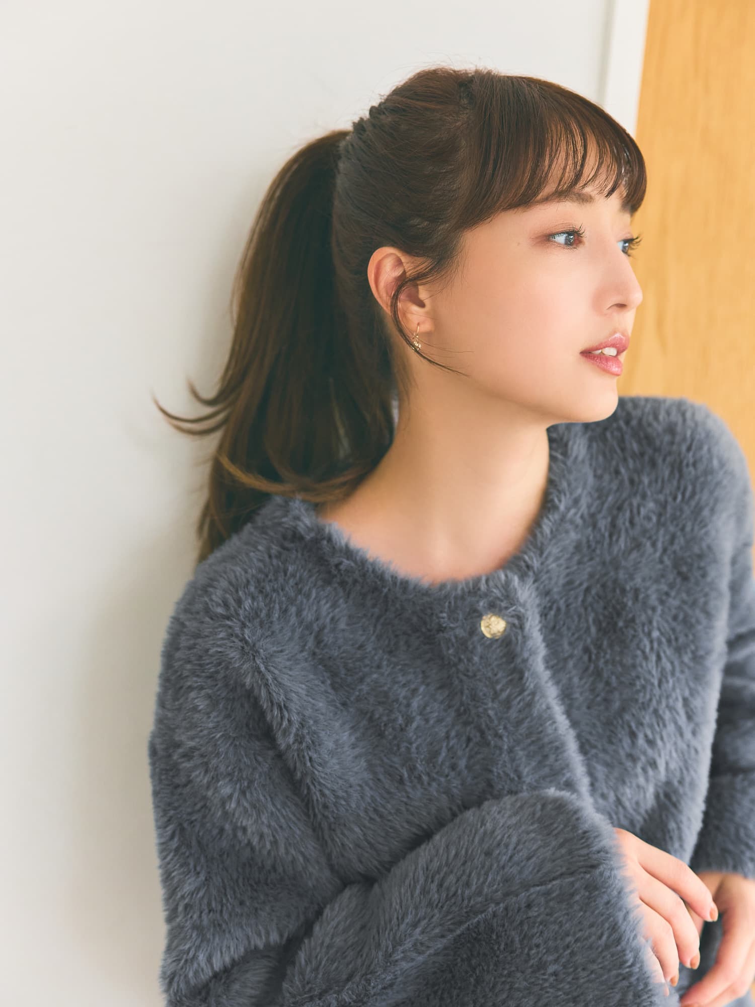 ダブルフェイスフェザーコーディガン | 小柄・低身長女性向け