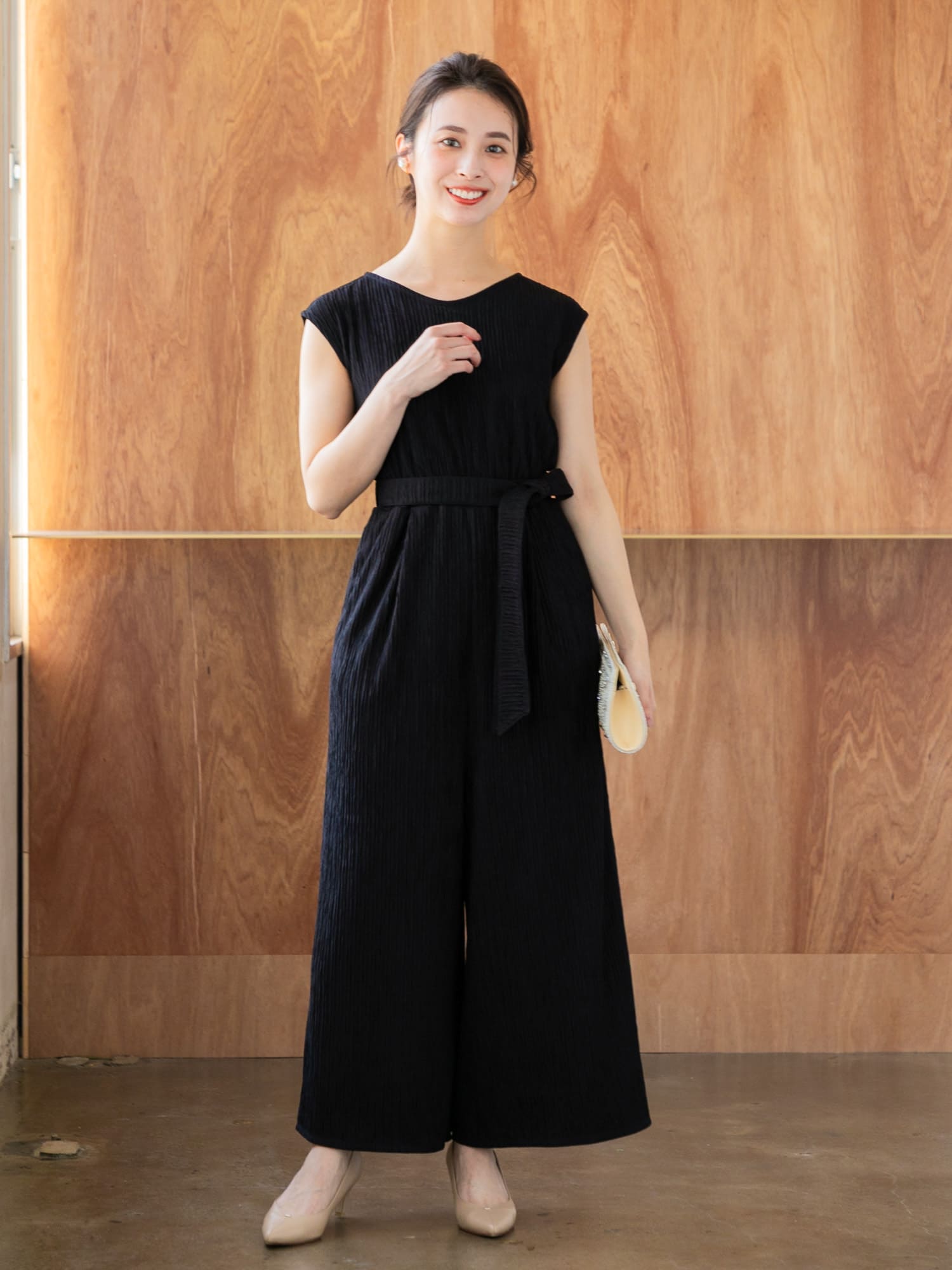 keep my closet オールインワン黒フリルsirin 低身長