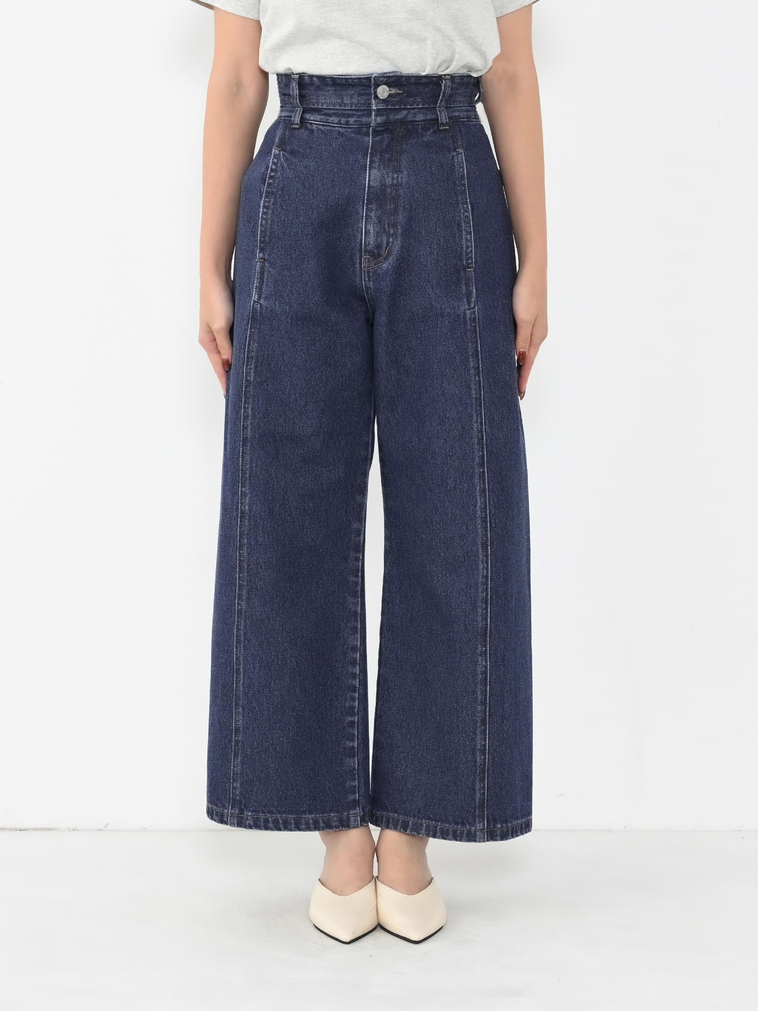 ダブルウエストシームデニム-short & regular | 小柄・低身長女性向け