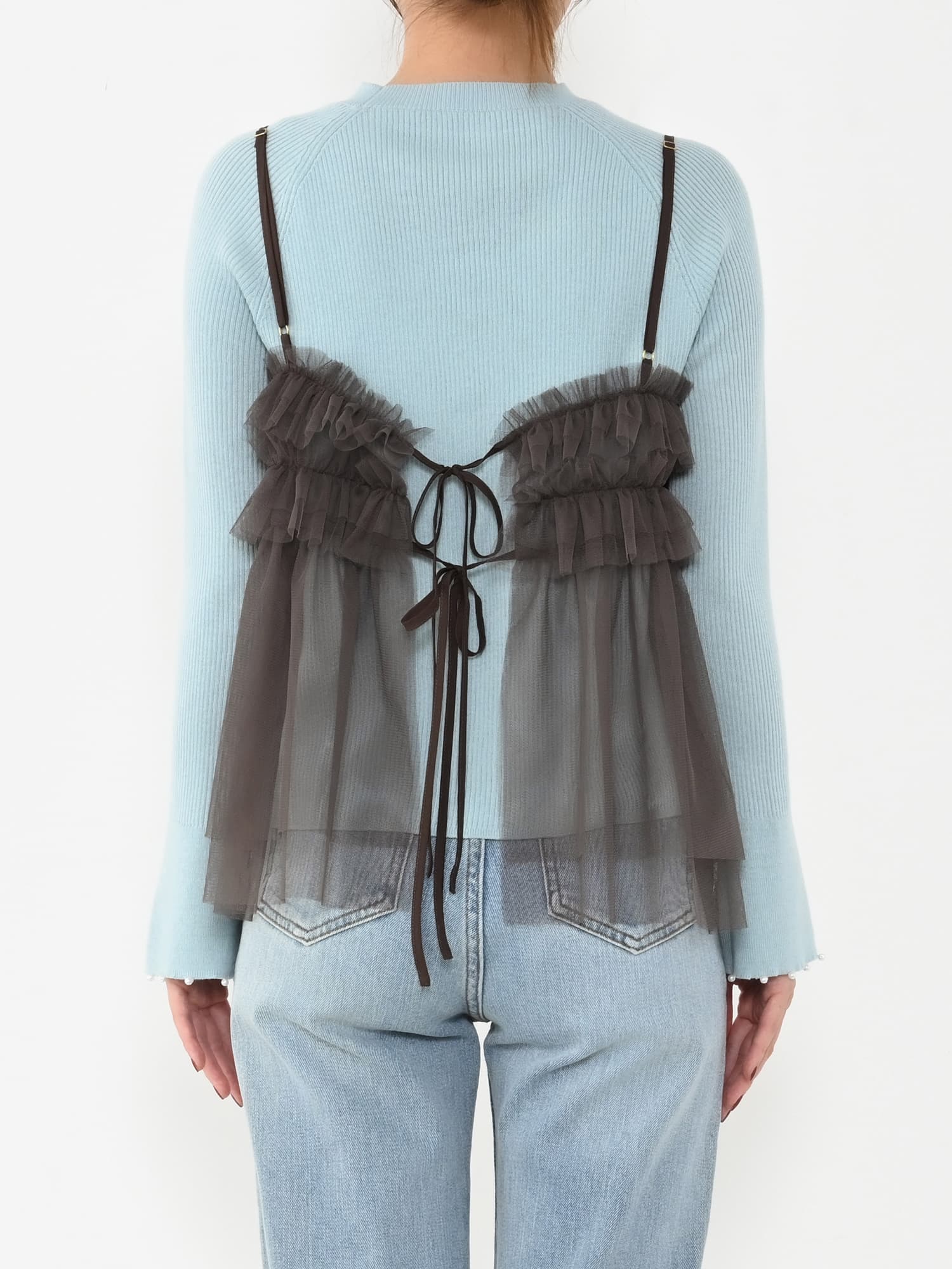 チュールフリルキャミソール | 小柄・低身長女性向けファッション通販