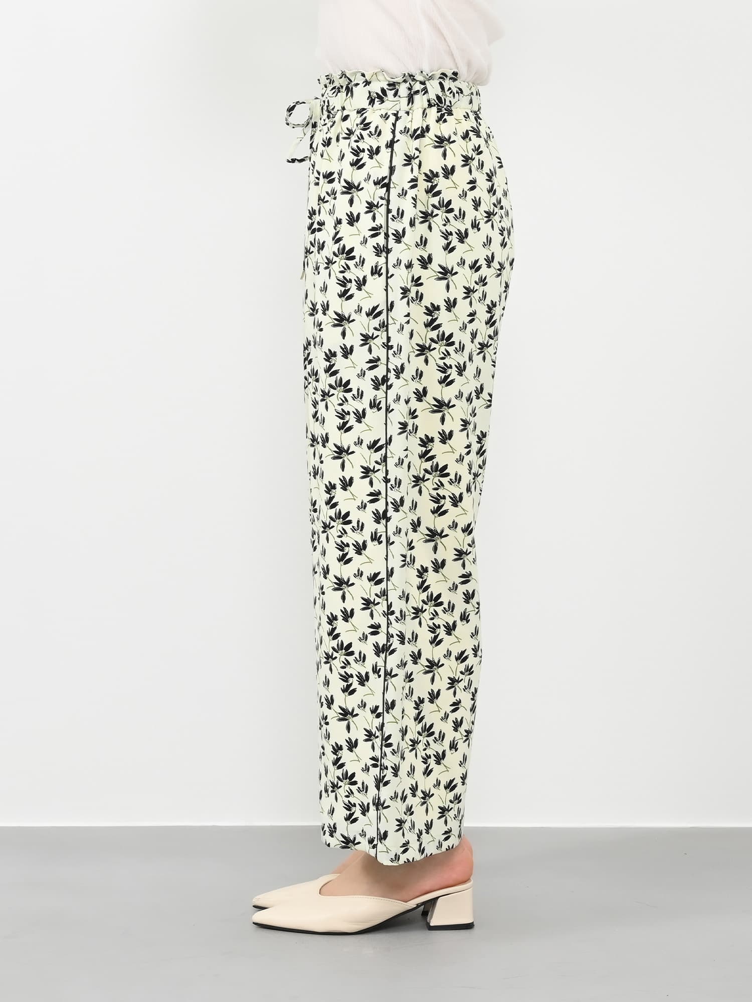 デイジープリントイージーパンツ-short & regular | 小柄・低身長女性